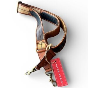 Patricia Nash Patchwork Leather Guitar Strap Handcrafted NWT